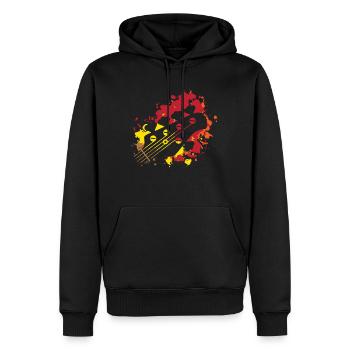 Basse Bassiste Guitare Basse Cadeau pour Bassiste - Sweat à capuche Premium bio Homme - noir - Devant - Nico (187cm)