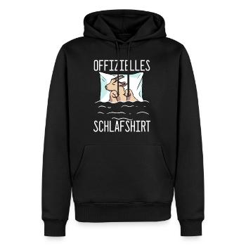 Offizielles Schlafshirt Ziege Schlafanzug Ziege - Männer Premium Bio Hoodie - Schwarz - Vorne - Nico (187cm)