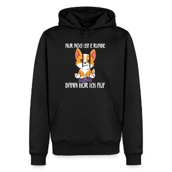 Nur Noch Eine Runde Zocken Gamer Hund - Männer Premium Bio Hoodie - Schwarz - Vorne - Nico (187cm)