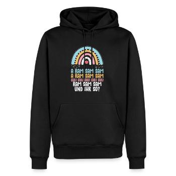 Aramsamsam Guli Gulli Kinderlied Lehrer Erzieher - Männer Premium Bio Hoodie - Schwarz - Vorne - Nico (187cm)