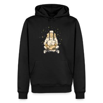 Imker Yoga Bienenzüchter Meditation Bienen Yoga - Männer Premium Bio Hoodie - Schwarz - Vorne - Nico (187cm)