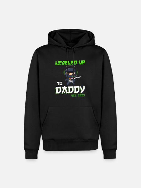 2023 Ninja de jeu - Sweat à capuche Premium bio Homme - noir
