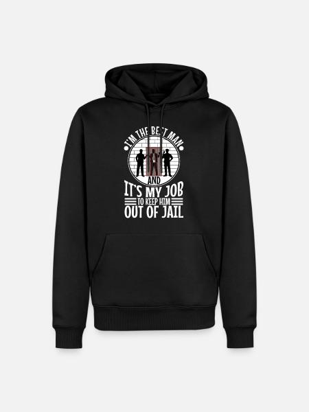 Im the best man - Men’s Premium Organic Hoodie - black