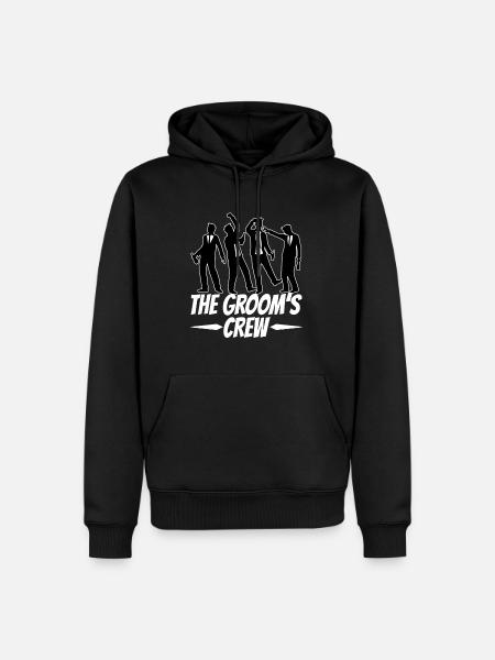 Groom Crew - Men’s Premium Organic Hoodie - black