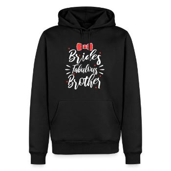 Brides fabulous Brother - Männer Premium Bio Hoodie - Schwarz - Vorne - Nico (187cm)