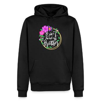 Brides fabulous Brother - Männer Premium Bio Hoodie - Schwarz - Vorne - Nico (187cm)