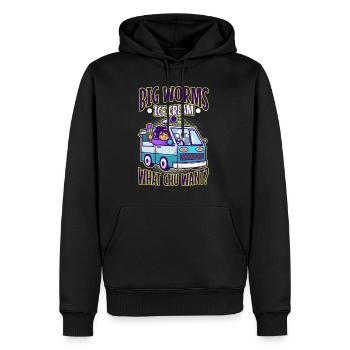 Big worms ice cream truck - Männer Premium Bio Hoodie - Schwarz - Vorne - Nico (187cm)
