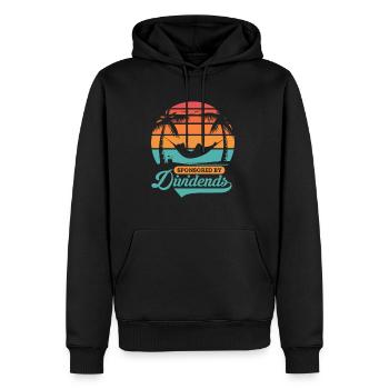 Sponsored by Dividends Shareholder - Men’s Premium Organic Hoodie - black - Front - Nico (187cm)