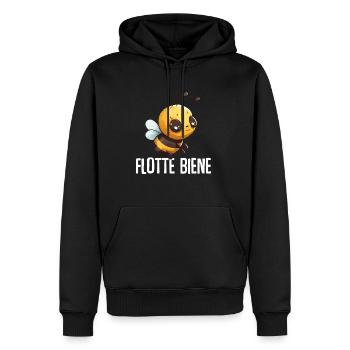 Flotte Biene Imker - Männer Premium Bio Hoodie - Schwarz - Vorne - Nico (187cm)