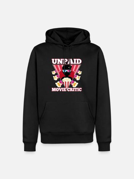Unpaid movie critic - Men’s Premium Organic Hoodie - black