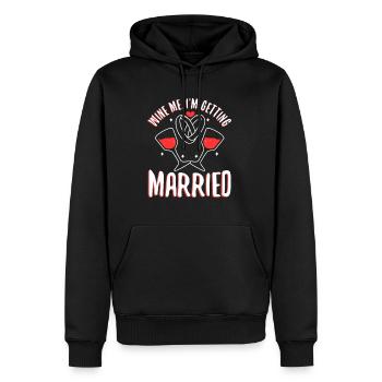 I am getting married - Männer Premium Bio Hoodie - Schwarz - Vorne - Nico (187cm)