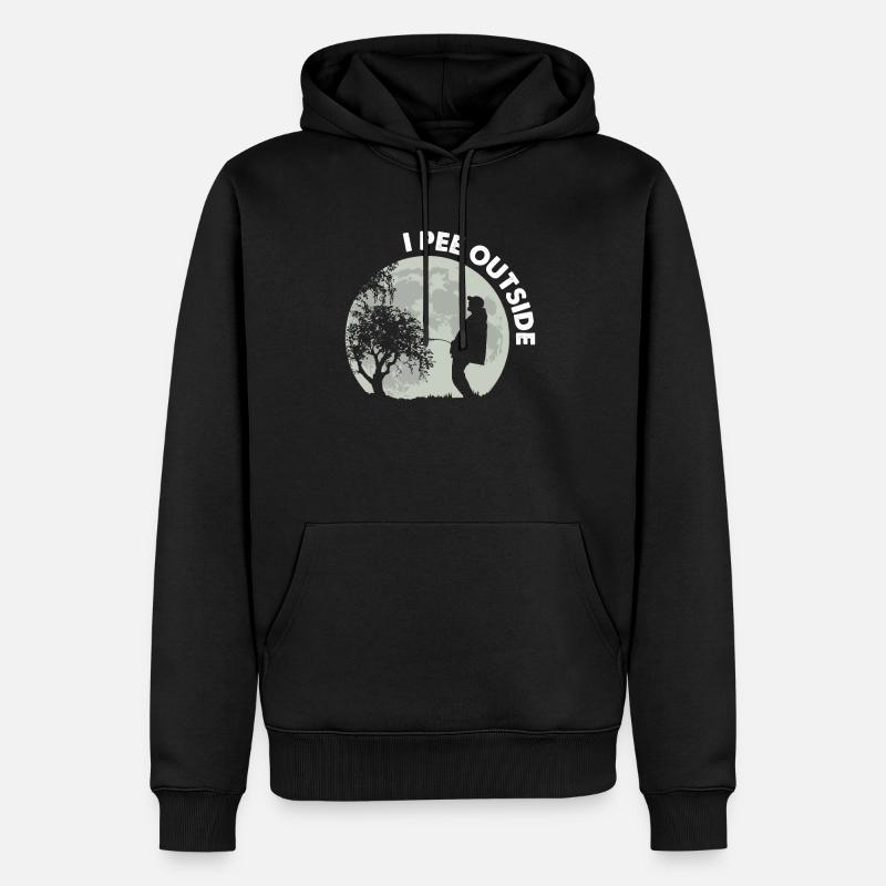 Je fais dehors - Sweat à capuche Premium bio Homme - noir