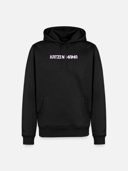 Katzen Mama - Männer Premium Bio Hoodie - Schwarz