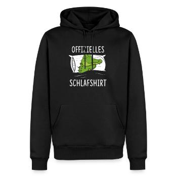 Offizielles Schlafshirt Krokodil Aligator - Männer Premium Bio Hoodie - Schwarz - Vorne - Nico (187cm)