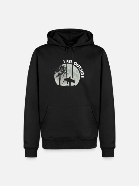 I Pee Outside Dog - Men’s Premium Organic Hoodie - black