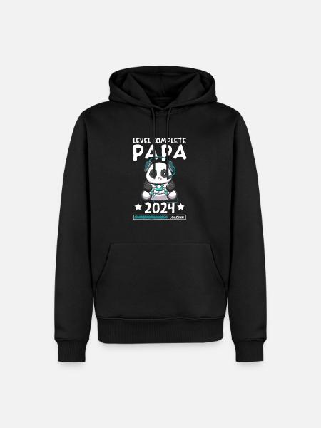 Level Complete PAPA 2024 - Men’s Premium Organic Hoodie - black