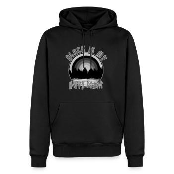 Black Is My Happy Color - Männer Premium Bio Hoodie - Schwarz - Vorne - Nico (187cm)