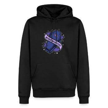 No Gods No Masters - Men’s Premium Organic Hoodie - black - Front - Nico (187cm)