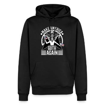 Make america goth again - Men’s Premium Organic Hoodie - black - Front - Nico (187cm)