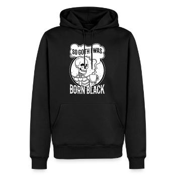 So Goth I Was Born Black - Männer Premium Bio Hoodie - Schwarz - Vorne - Nico (187cm)