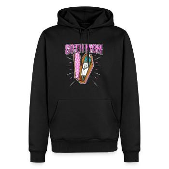 Maman gothique - Sweat à capuche Premium bio Homme - noir - Devant - Nico (187cm)