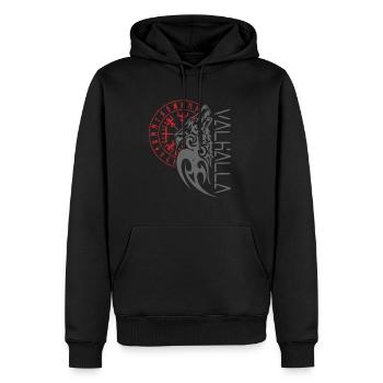Valhalla Wolf Odin Compas - Sweat à capuche Premium bio Homme - noir - Devant - Nico (187cm)