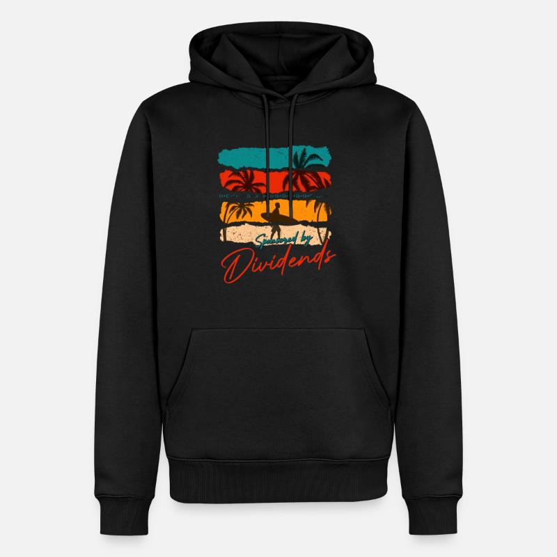 Sponsored By Dividends - Männer Premium Bio Hoodie - Schwarz