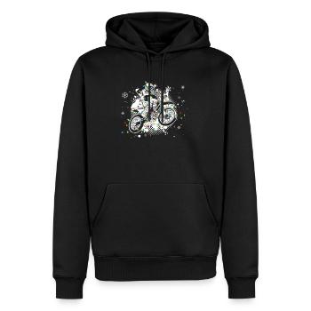 Christmas Motocross - Männer Premium Bio Hoodie - Schwarz - Vorne - Nico (187cm)