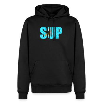 SUP Paddleboarding - Men’s Premium Organic Hoodie - black - Front - Nico (187cm)