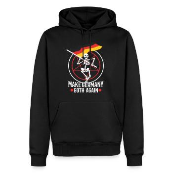 Make Germany goth again - Männer Premium Bio Hoodie - Schwarz - Vorne - Nico (187cm)