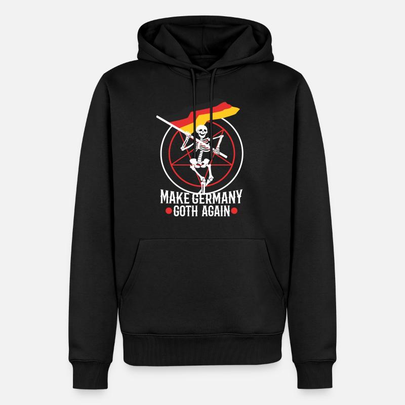 Make Germany goth again - Männer Premium Bio Hoodie - Schwarz