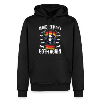 Rendre l’Allemagne gothique - Sweat à capuche Premium bio Homme - noir - Devant - Nico (187cm)