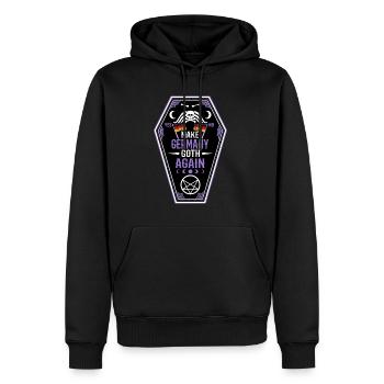 Rendre l’Allemagne gothique - Sweat à capuche Premium bio Homme - noir - Devant - Nico (187cm)