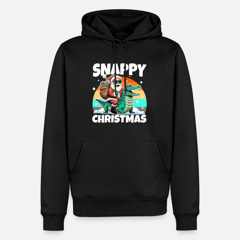 Noël vif - Sweat à capuche Premium bio Homme - noir