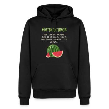 Mathematiker Mathematik Mathe Examen Lehramt - Männer Premium Bio Hoodie - Schwarz - Vorne - Nico (187cm)