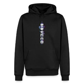 Techno Aesthetic Goth Rave Japan Rose Festival - Männer Premium Bio Hoodie - Schwarz - Vorne - Nico (187cm)