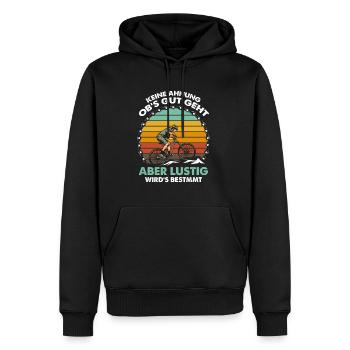 Keine Ahnung Obs Gut Geht Aber Wirds Bestimmt - Männer Premium Bio Hoodie - Schwarz - Vorne - Nico (187cm)