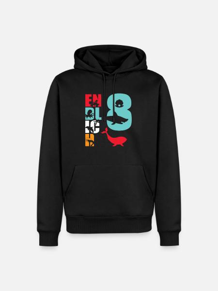Finally 8 Shark - Men’s Premium Organic Hoodie - black