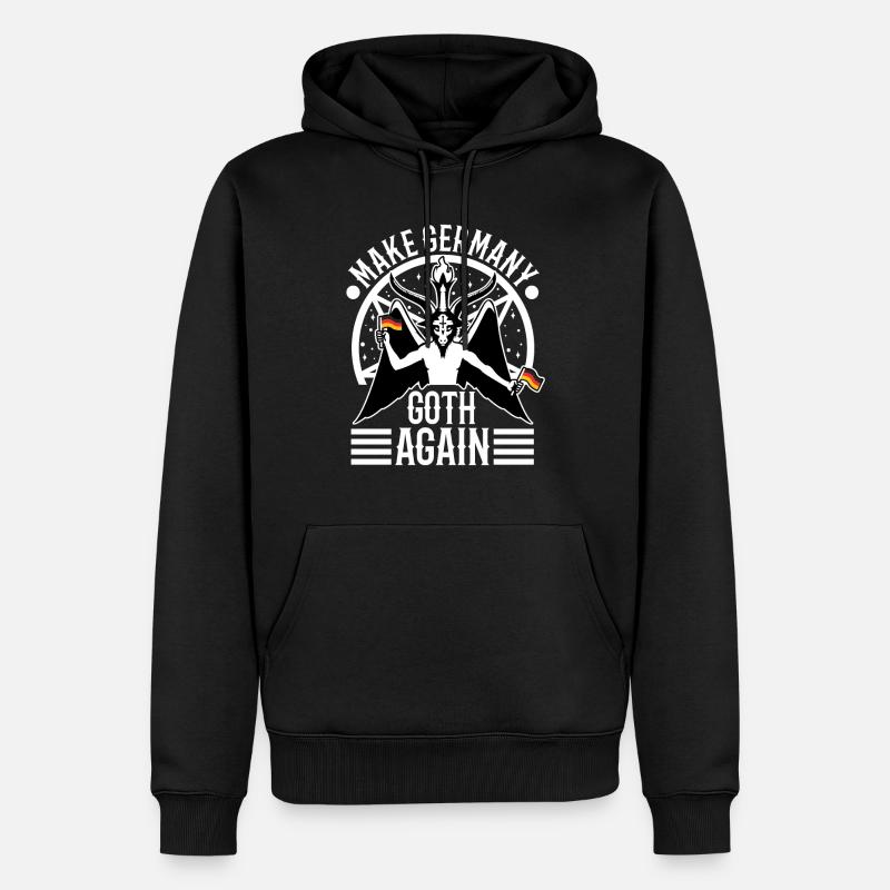 Make Germany goth again - Männer Premium Bio Hoodie - Schwarz