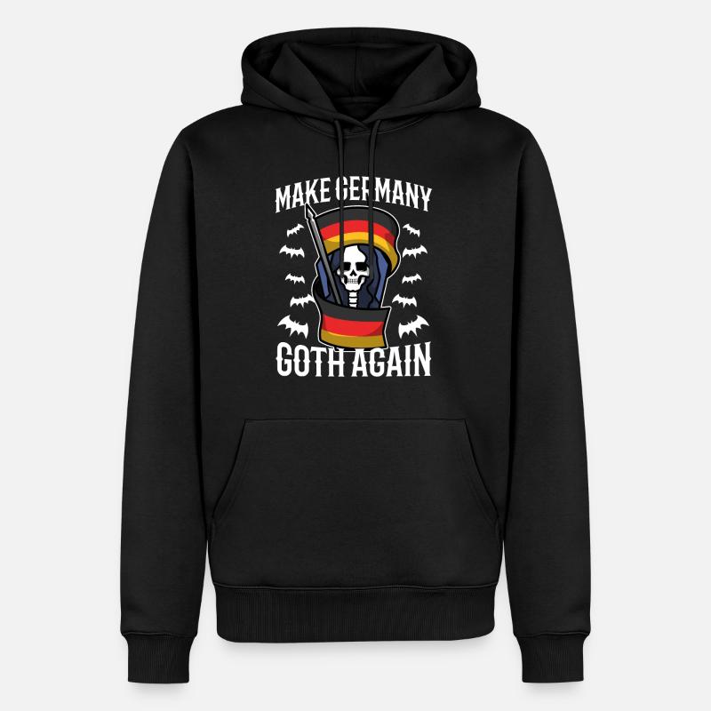 Make Germany goth again - Männer Premium Bio Hoodie - Schwarz