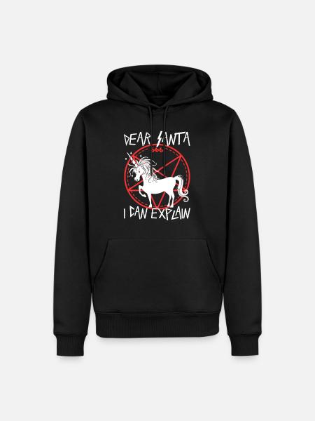 Dear santa i can explain - Men’s Premium Organic Hoodie - black
