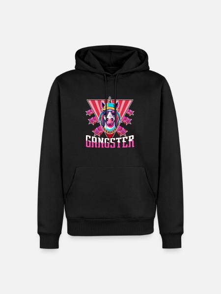 Gangsta Unicorn - Men’s Premium Organic Hoodie - black