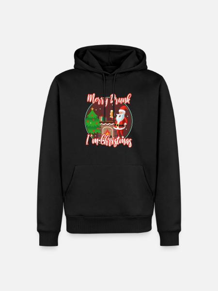 Merry drunk I'm Christmas - Men’s Premium Organic Hoodie - black