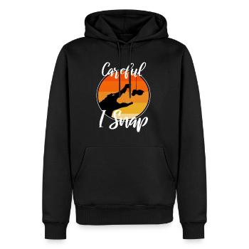 Careful i snap alligator - Männer Premium Bio Hoodie - Schwarz - Vorne - Nico (187cm)