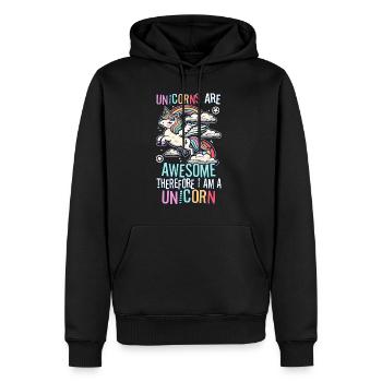 100 magical days of school - Men’s Premium Organic Hoodie - black - Front - Nico (187cm)