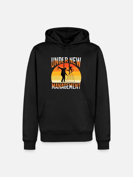 Under New Management - Men’s Premium Organic Hoodie - black