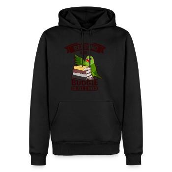 Papagei Sittich - Männer Premium Bio Hoodie - Schwarz - Vorne - Nico (187cm)