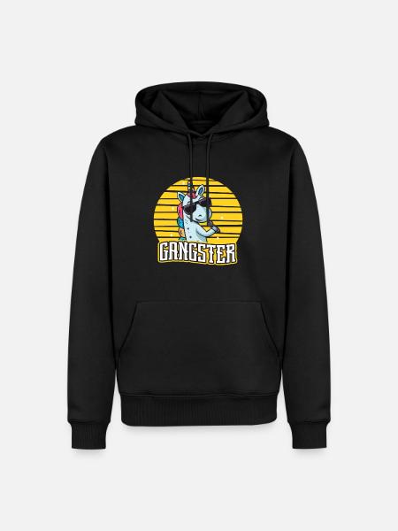 Gangsta Unicorn - Men’s Premium Organic Hoodie - black