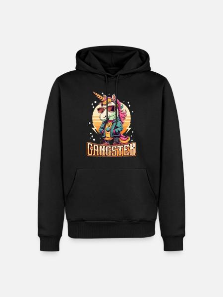 Gangsta Unicorn - Men’s Premium Organic Hoodie - black