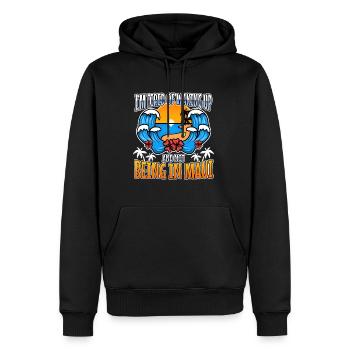 Je suis fatigué de me réveiller et de ne pas être à Maui - Sweat à capuche Premium bio Homme - noir - Devant - Nico (187cm)